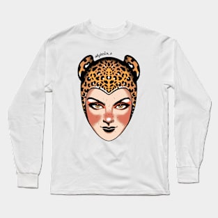 Leopard Face Long Sleeve T-Shirt